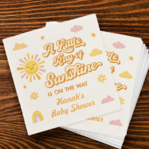 Ray of Sunshine Baby Shower Napkin