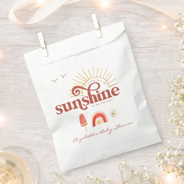 Ray of Sunshine | Boho Baby Shower  Favour Bag (Clipped)