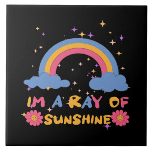 Ray of sunshine ceramic tile