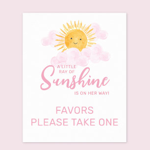 Ray Of Sunshine Favour Sign