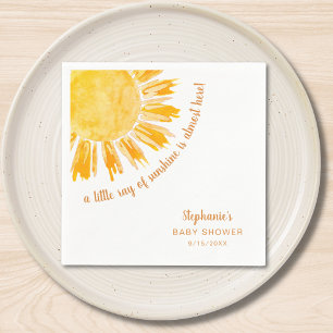 Ray of Sunshine Gender Neutral Baby Shower Napkin