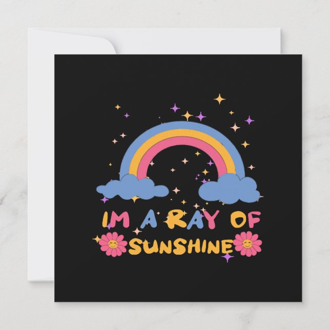 Ray of sunshine invitation (Back)