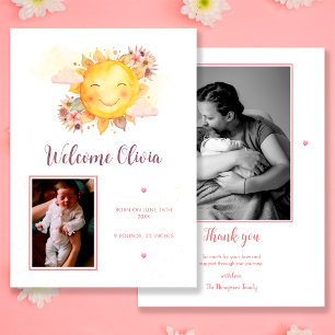 Ray Of Sunshine Is On Her Way Photo Boho Girl Announcement