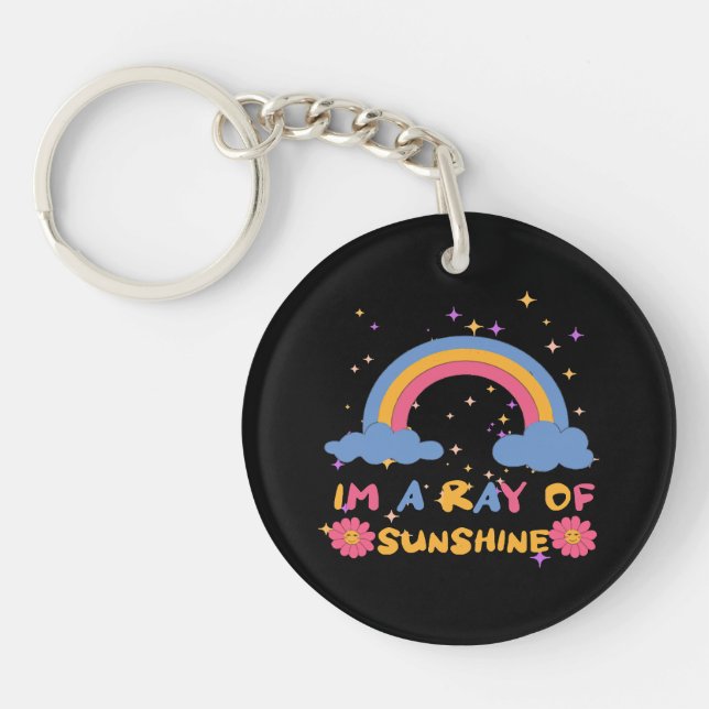 Ray of sunshine key ring (Front)