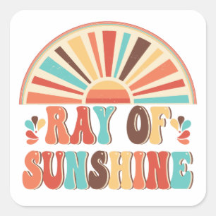 Ray of Sunshine Square Sticker