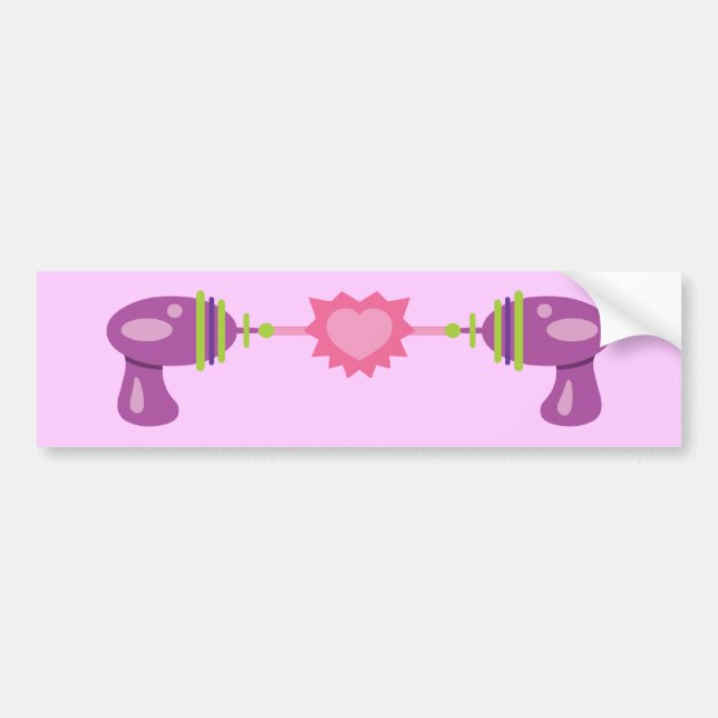 Raygun Love Bumper Sticker (Front)