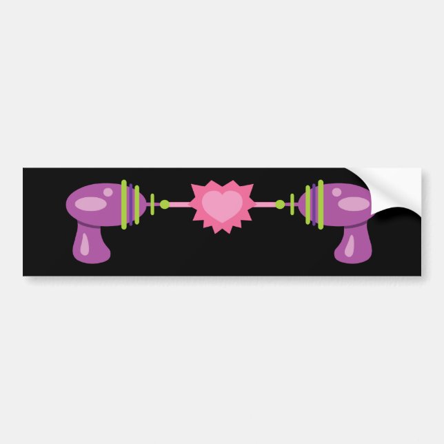 Raygun Love Bumper Sticker (Front)