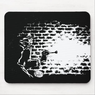 Raygun Noir mouse pad, artwork by Michael Avolio Pad