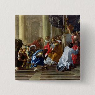 Raymond IV de Saint-Gilles Taking the Cross 15 Cm Square Badge