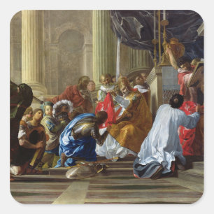 Raymond IV de Saint-Gilles  Taking the Cross Square Sticker