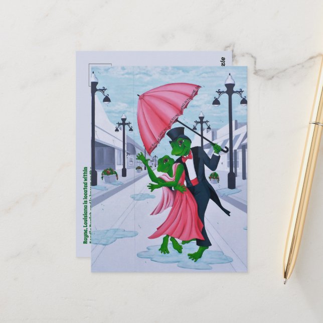 Rayne, Louisiana Postcard (Front/Back In Situ)