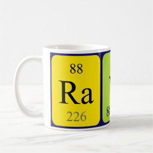 Rayne periodic table name mug