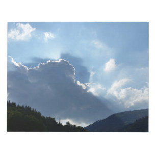 rays and clouds notepad