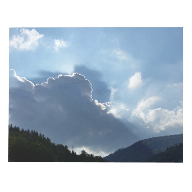 rays and clouds notepad (Front)