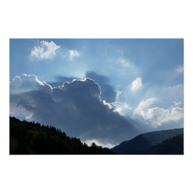 rays and clouds poster (Front)