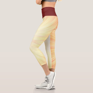 Rays And Red-Brown Zazzle_Growshop. Capri Leggings