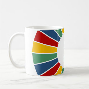 RAYS BUTTON I + your Photo, Text, Monogram Coffee Mug