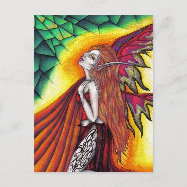 Rays from an Emerald Sun Postcard (Front)