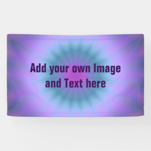 Rays gradients - blue pink violet + your ideas banner