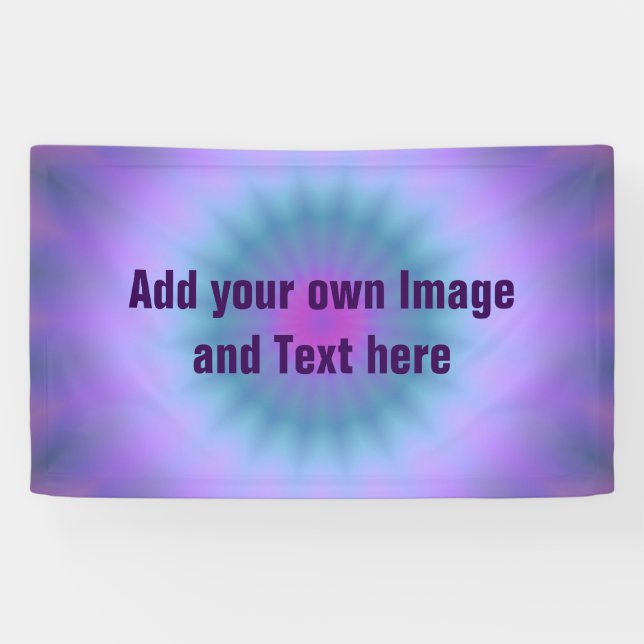 Rays gradients - blue pink violet + your ideas banner (Horizontal)