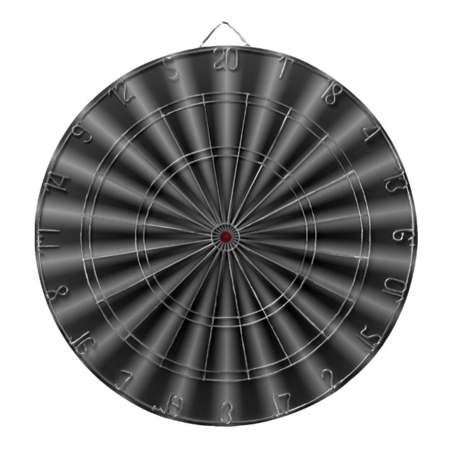 Rays in Black and White Dartboard (Front)