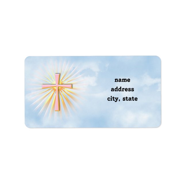 Rays of Light from the Religious Cross (W/Clouds) Label (Front)