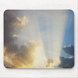 Rays Of Light Shining Through The Clouds Mouse Pad