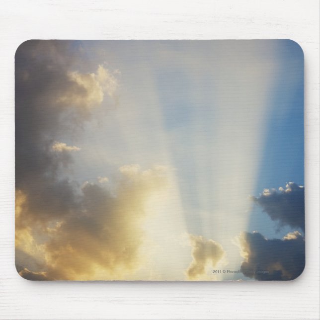 Rays Of Light Shining Through The Clouds Mouse Pad (Front)