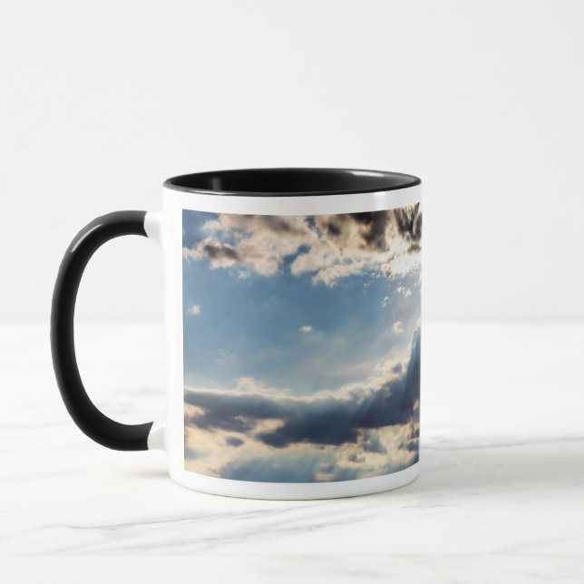 Rays of sunshine from above mug (Left)