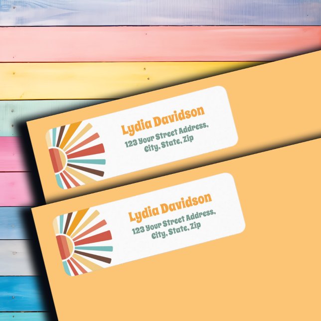 Rays Of Sunshine Return Address Return Address Label (Creator Uploaded)