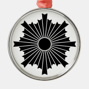 Rays of the rising sun metal tree decoration