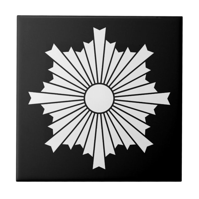 Rays of the rising sun tile (Front)