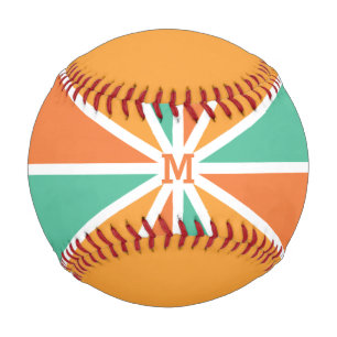 Rays Pattern custom monogram & text baseball