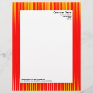 Rays - Red and Yellow Letterhead