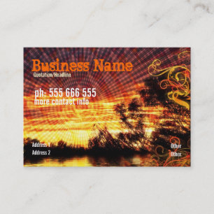 Rays Shine Golden Business Card