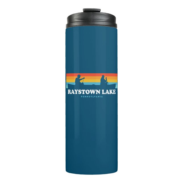 Raystown Lake Pennsylvania Canoe Thermal Tumbler (Front)