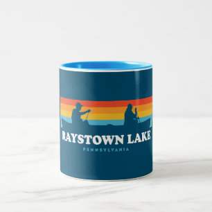 Raystown Lake Pennsylvania Canoe Two-Tone Coffee Mug