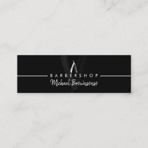 Razor Barber shop black small Calling Card