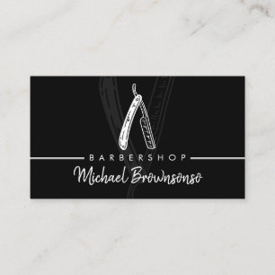 Razor Barber shop for Men Coiffure Hairdresser Business Card