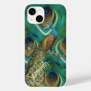 Razor Droid Vintage Damask Peacock Blackberry Bold Case-Mate iPhone 14 Case