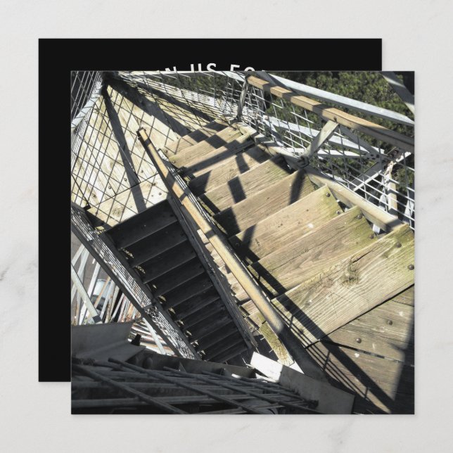 razorback tower in eureka springs invitation (Front/Back)