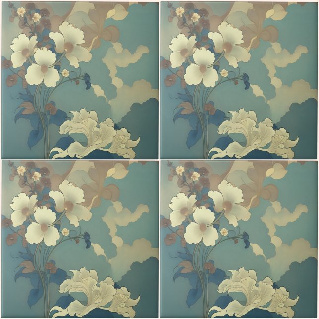 Razzle at Dawn Ceramic Tile (Razzle at Dawn Ceramic Tile
(Four by Four)
)