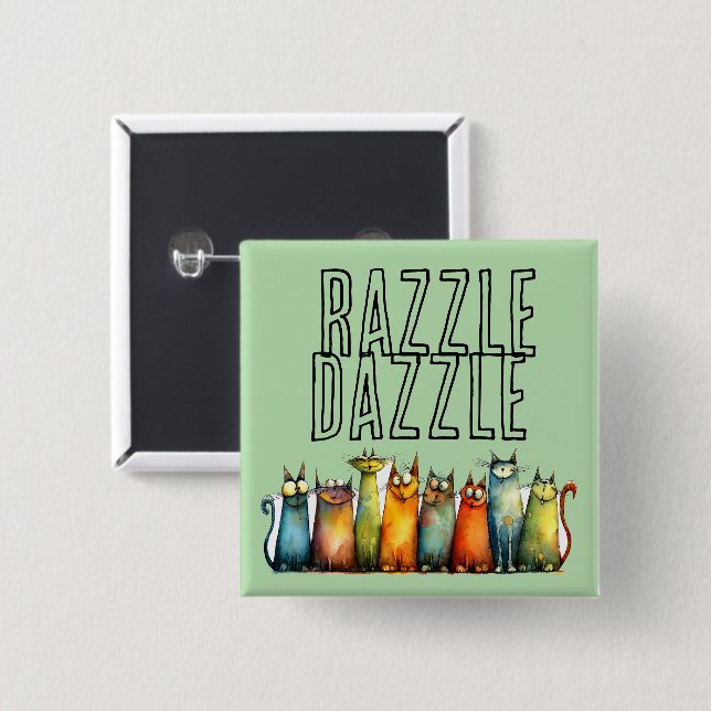 Razzle Dazzle Button (Front & Back)