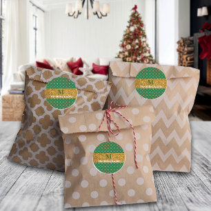 Razzle Dazzle Christmas Glitter Polka Dots Custom Classic Round Sticker