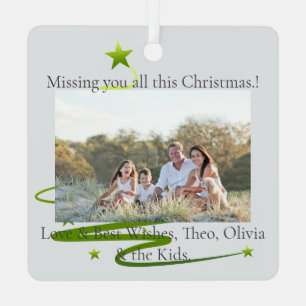 Razzle Dazzle Christmas Photo Tree Ornament