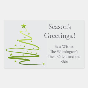 Razzle Dazzle Christmas Rectangular Gift Label