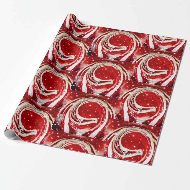 Razzle Dazzle Christmas Wrapping Paper (Unrolled)