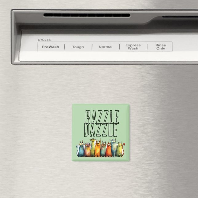 Razzle Dazzle Fridge Magnet (In Situ (Dishwasher))