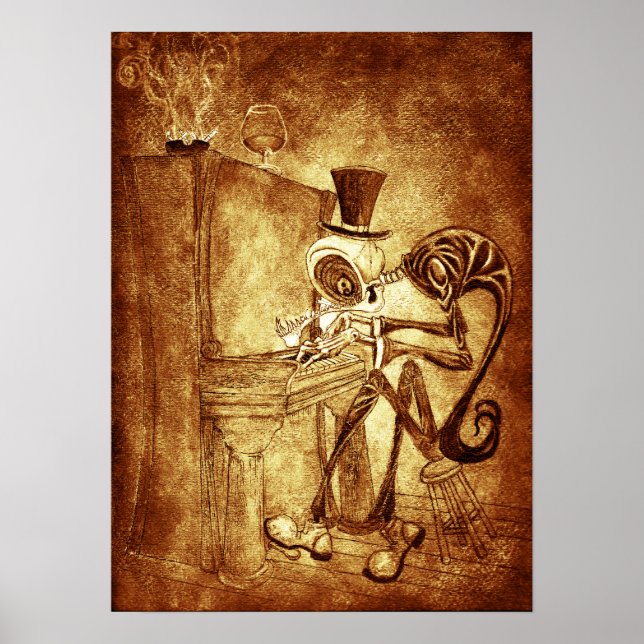 RB the piano player Poster (Front)