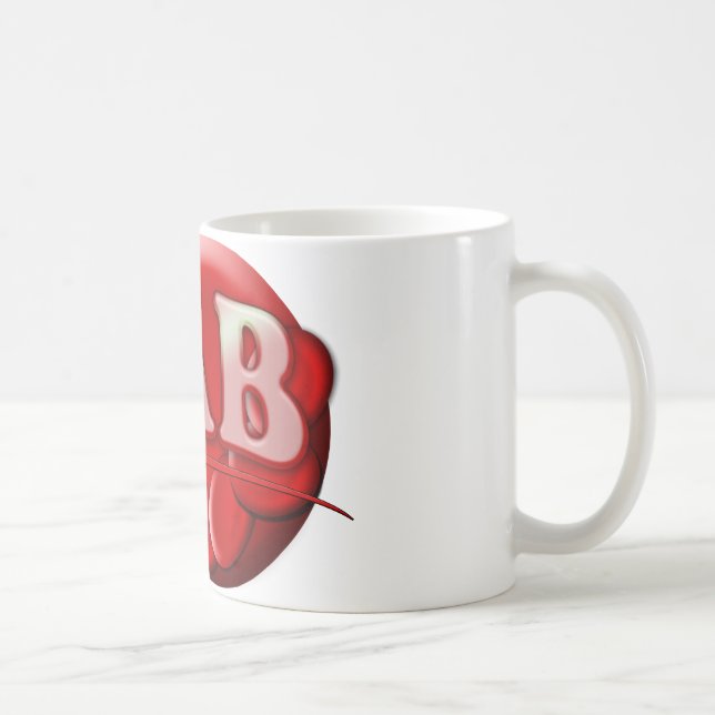 RBC MLT LABORATORY SWOOSH LOGO - MEDICAL CLINICAL COFFEE MUG (Right)